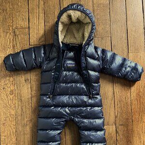 Patagonia Hi-Loft Down Sweater Bunting Infant 0-3 months Navy blue